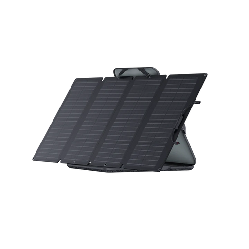 Portable 160W solar panel by EcoFlow, ideal for outdoor adventures. Efficient, foldable, and durable for reliable power on the go.