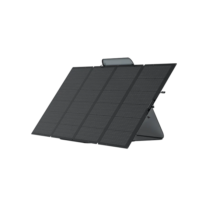 Portable 400W solar panel by EcoFlow, foldable and efficient, ideal for outdoor adventures and off-grid power needs.