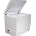 Energy-efficient 8 cubic foot solar-powered chest freezer by SunStar, ideal for off-grid living and eco-friendly food storage solutions.