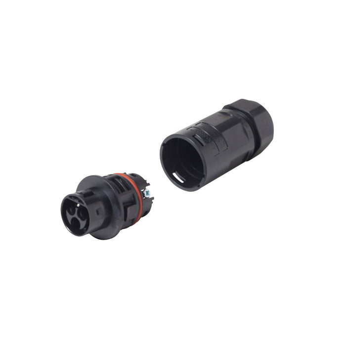 APsystems 32A AC Male Connector, 3-wire, European standard, designed for efficient and secure electrical connections in solar power systems.