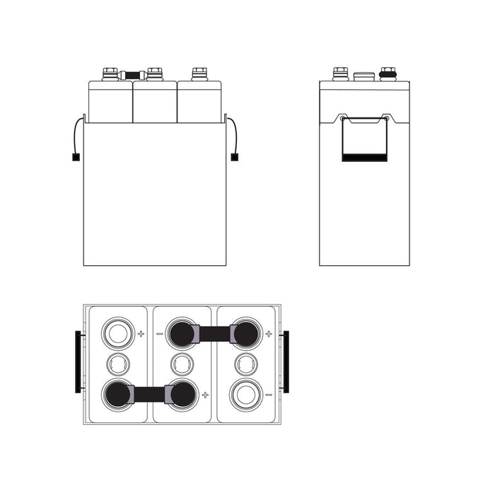 Discover Energy OPzV 6VRE5-3400TG battery, 6V, 3400Ah, tubular gel, reliable energy storage for renewable systems and backup power solutions.