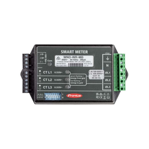 Fronius Smart Meter WR 100-600V: Advanced energy monitoring device for precise consumption tracking and optimized solar energy management.