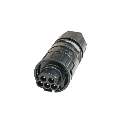 Enphase QD Male Field-Wire-able Connector for solar installations, ensuring secure and efficient electrical connections. Durable and easy to install.