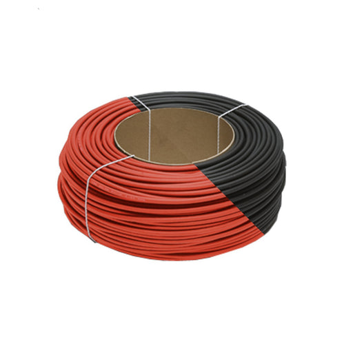 10AWG/6mm PV wire, 100m coil, ideal for solar installations, durable and weather-resistant, suitable for outdoor use.