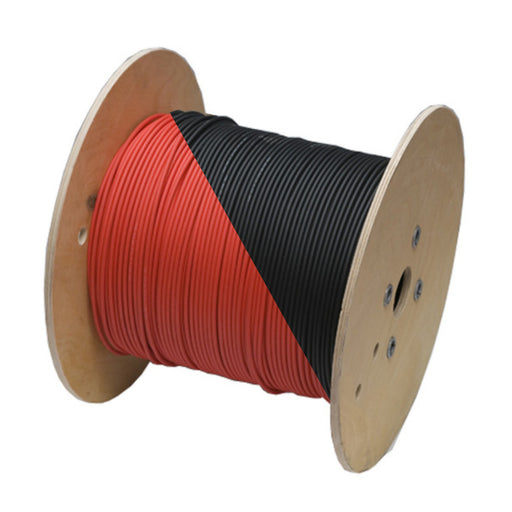 RPVU90 PV Wire - 10AWG/6mm, 508m Drum: Durable solar cable for efficient energy transfer, suitable for various photovoltaic applications.