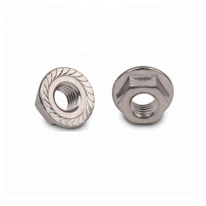 Serrated flange nut M10 by Schletter, designed for secure fastening in solar mounting systems, ensuring stability and durability.