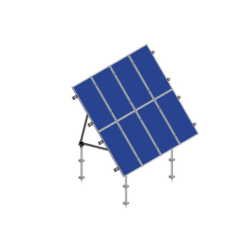 Schletter PVMax Kit 45-degree, 2x4 portrait solar mounting system for efficient and durable solar panel installation.