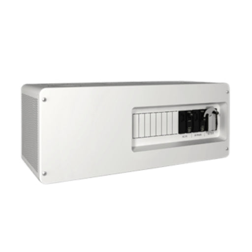 Schneider Conext SW AC Distribution Panel for efficient power management in renewable energy systems, featuring multiple circuit breaker slots.