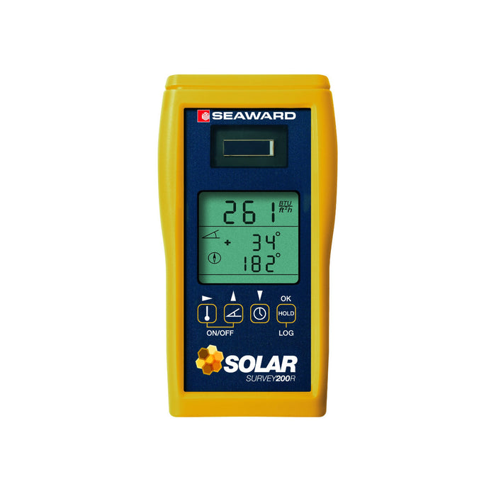 Seaward SS200R Solar Survey Meter for measuring solar irradiance, roof pitch, and orientation with precision. Ideal for solar panel installation.