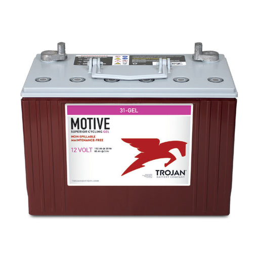 Trojan Battery 31-GEL: Deep-cycle gel battery, maintenance-free, ideal for renewable energy, marine, and RV applications. Durable and reliable power source.