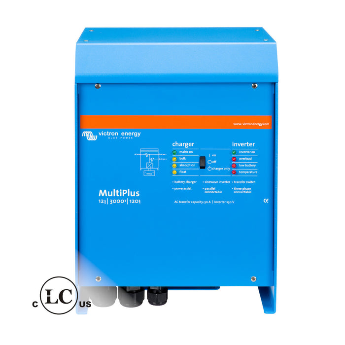 Victron Energy MultiPlus 12/3000/120-50 inverter/charger, offering seamless power transfer and reliable energy management for various applications.