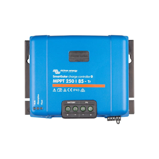 Victron Energy SmartSolar MPPT 250/85-Tr solar charge controller, efficient energy management, advanced technology, and Bluetooth connectivity.